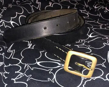 텐더로인 초기 내로우 벨트 블랙 놋쇠 버클