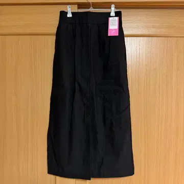 새상품 flunch 속기모 따뜻한 스트레치 타이트 롱 스커트 블랙