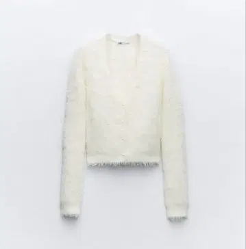 ZARA 인조 모피 가디건 S