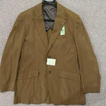 브라운 테일러드 자켓 싱글 버튼