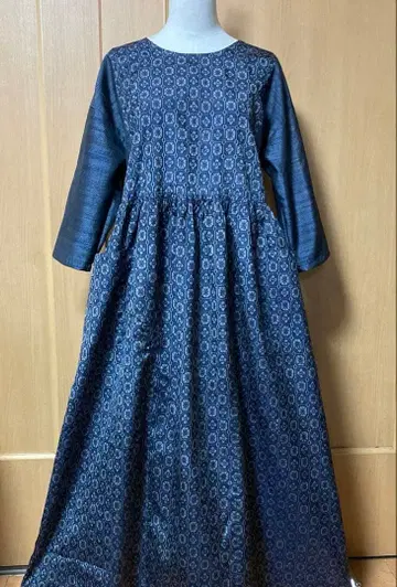 113 기모노 리메이크 오시마 명주 개더 원피스