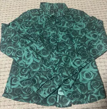 에네스베 로즈 셔츠 38 장미 그린