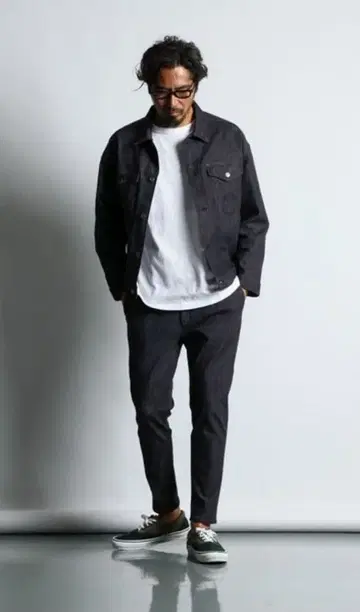 [ 미사용 ] 파인톤 스테이 컬러 원턱 테이퍼드 팬츠