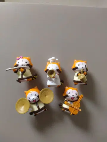 라스칼 피규어 5체 세트 악기 포함