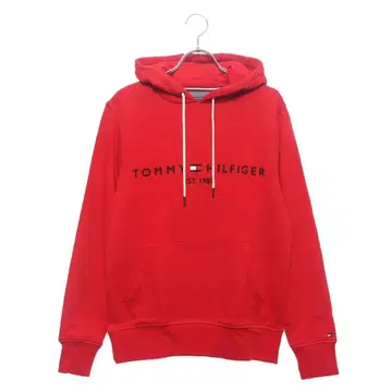 TOMMY HILFIGER 빨간색 후드 부착 후드티