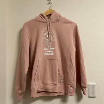 [새상품급] 지유 나니와단시 맨투맨 후드티 핑크 S사이즈