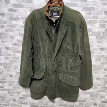 DURANTE GENUINE 소가죽 가죽 코트 XL