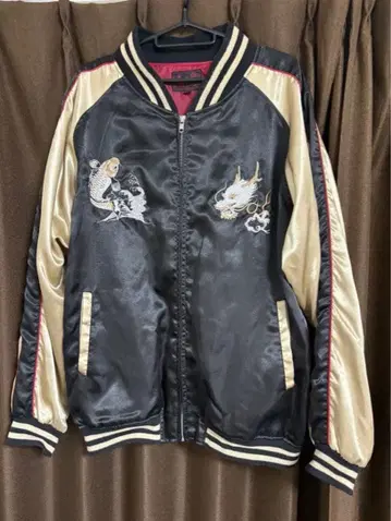 자수 디자인 스카잔 블랙/베이지