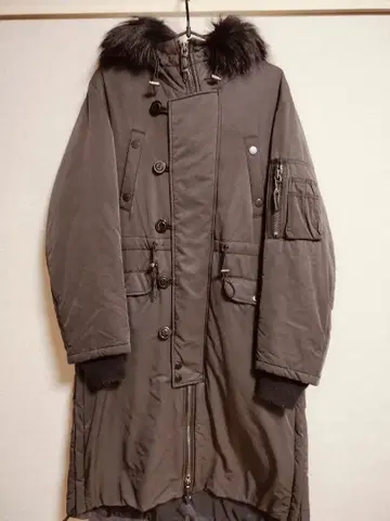 SLY 퍼 달린 모즈 코트