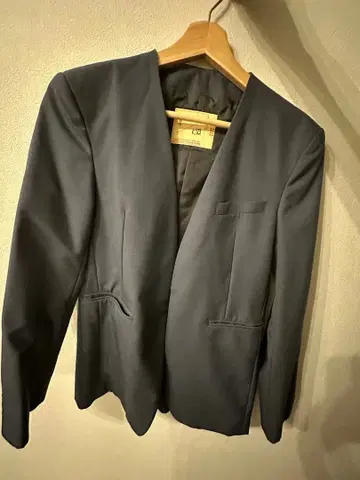 다크 그레이 노카라 자켓