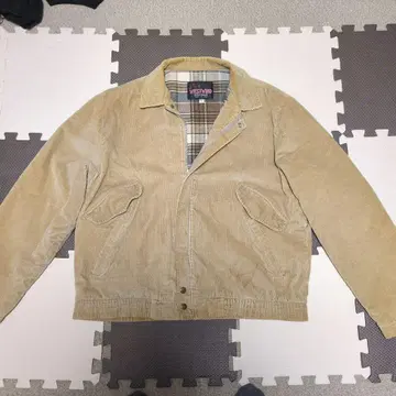 [ 미국제 ] 80's 코듀로이 자켓 스윙탑 체크 두꺼운 원단