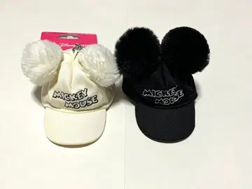 디즈니 키체인 폼폼 캡 2개 세트