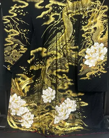 후리소데 세키호 블랙 베이스 금채 후리소데 단품 미재단