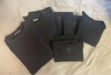 블랙 T셔츠 7매 세트