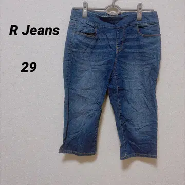 R Jeans [ 29 ] 크롭 팬츠 데님 블루