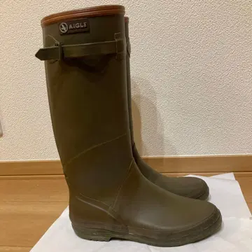 AIGLE 올리브 그린 장화 38