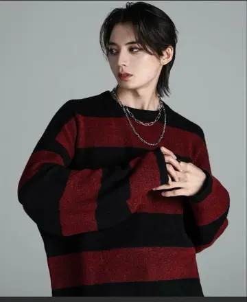 ADRER 극상 퍼지 니트 레드