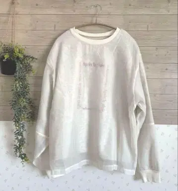 택 포함 새상품! ABITOKYO 시어 맨투맨 풀오버