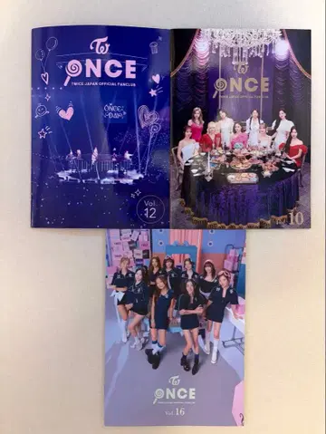 TWICE ONCE JAPAN 팬클럽 책자 3권 세트