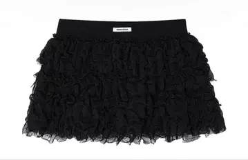 CRANK Cancan frill mini skirt_black
