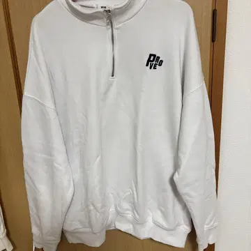 하프 지퍼 트레이닝복 화이트