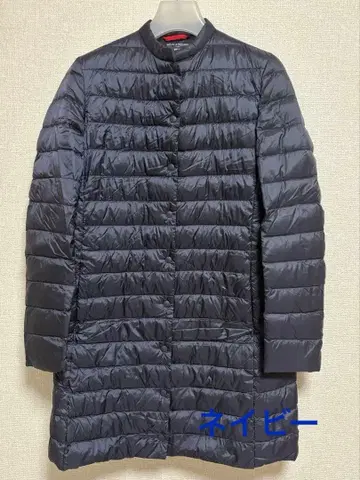 유니클로 울트라 라이트 다운 롱 네이비 이네스 콜라보 수납 봉투 포함 S