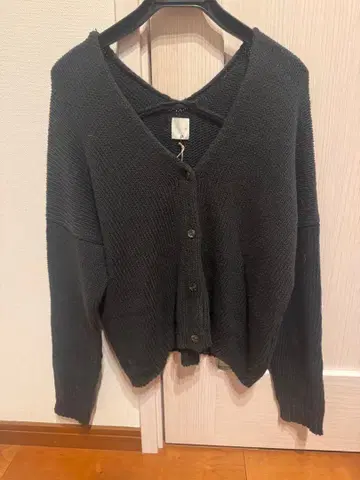 vie 코튼 가디건 택 포함