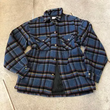 스톡맨 남성용 체크 퀼팅 코트 자켓 48