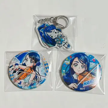 프리큐어 5 GOGO 아이돌 캔뱃지 그래프아트 아크릴 키링 큐어 아쿠아