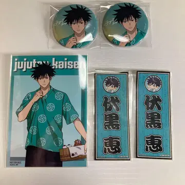 주술회전 극락탕 후시구로 메구미 캔뱃지 브로마이드 특전