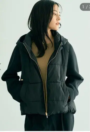 [ 미사용 ] YECCA VECCA 충전솜 x 컷 본딩 ZIP 후디