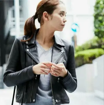 [ 새상품급 ] STUDIOUS 램 가죽 라이더 자켓