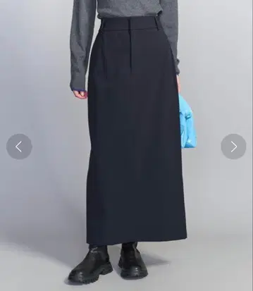 폴리에스테르 블렌드 타이트 스커트