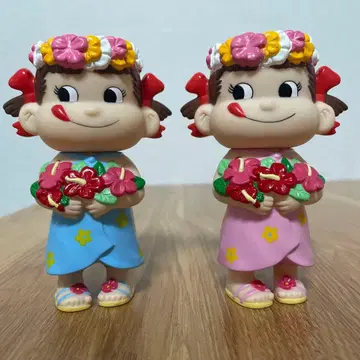 페코짱 인형 핑크와 블루