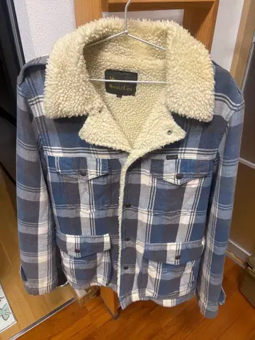 Wrangler 보아 옷깃 체크 자켓 L