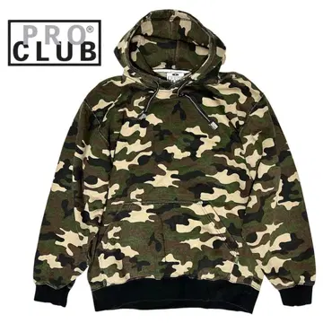 PRO CLUB 프로클럽 카모 무늬 카모 패턴 풀오버 후드티 Y2K