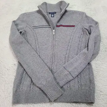 새상품급 타미힐피거 그레이 가디건 XS
