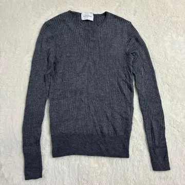 유나이티드 애로우즈 리브 크루넥 니트 울 실크 캐시미어