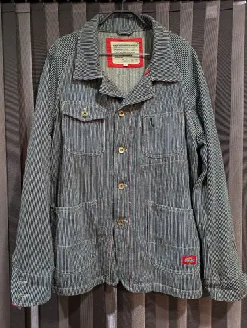 Dickies 디키즈 히코리 패턴 커버올 사이즈 XL