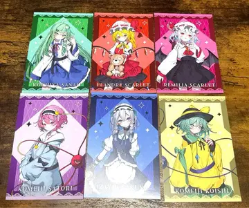 동방 Project 북오프 콜라보 엽서 컴플리트 세트 6종