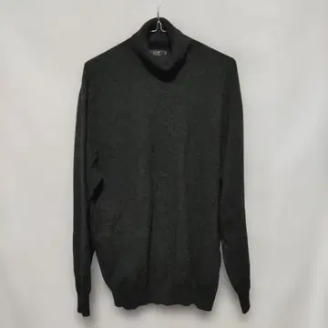 23구 니트 캐시미어 100% 터틀넥 다크 그레이 48 빅 사이즈