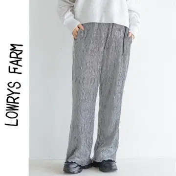 새상품 LOWRYS FARM 샤이니 벨로아 팬츠