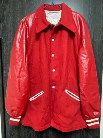 HOWE ATHLETIC APPAREL 레드 바시티 자켓