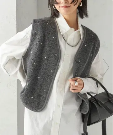 SHIPS assiette 울 혼방 보아 자수 베스트