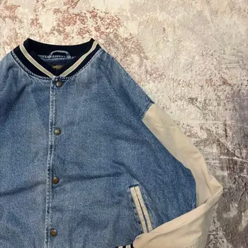 새상품급 90's Cambridge 데님 스타디움 점퍼 충전솜 XL