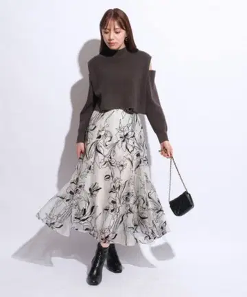 Mystrada 마이 스트라다 리나리아 플로키 스커트