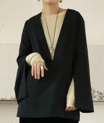 aere 아에레 zipsleevepulloverjacket 38 M 블랙