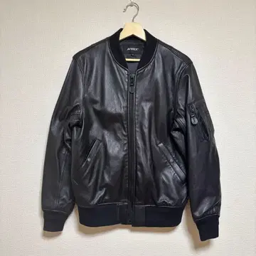 AVIREX LEATHER MA-1 양가죽 천연 가죽 M