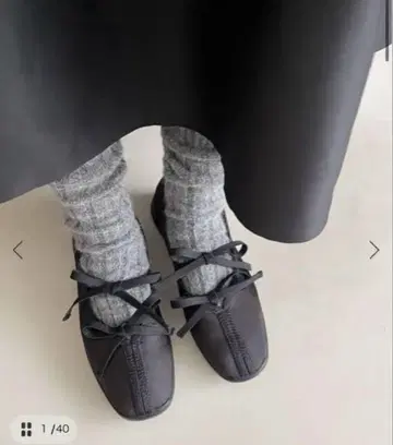 탈론 더블 리본 발레리나