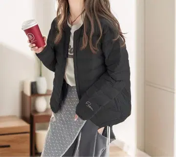 블랙 다운 자켓 M 사이즈